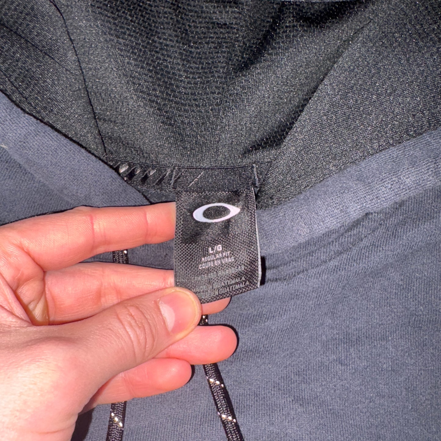 Vintage Oakley Black Hoodie Sweatshirt - M