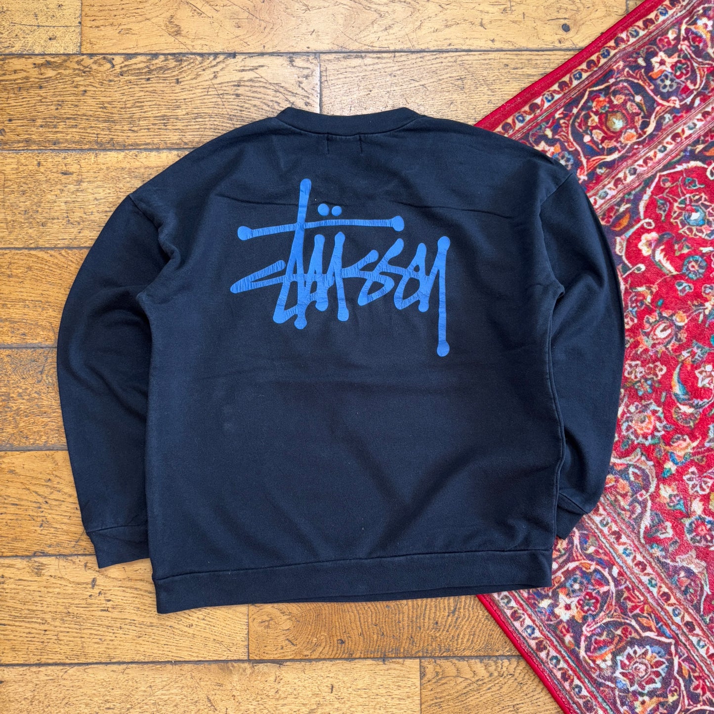 Vintage Stussy Black Sweatshirt - XS