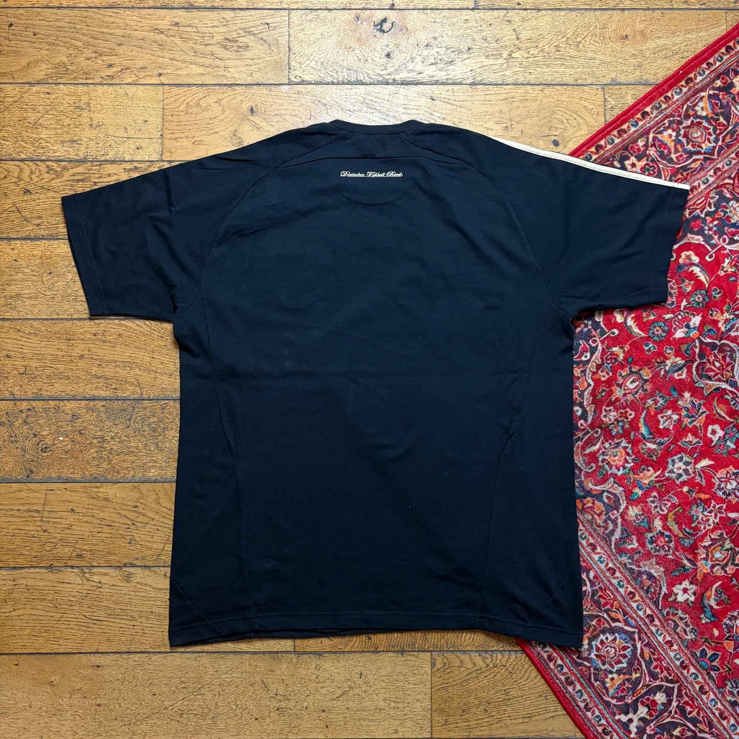Vintage Adidas Germany Black Football Graphic T-Shirt - XL
