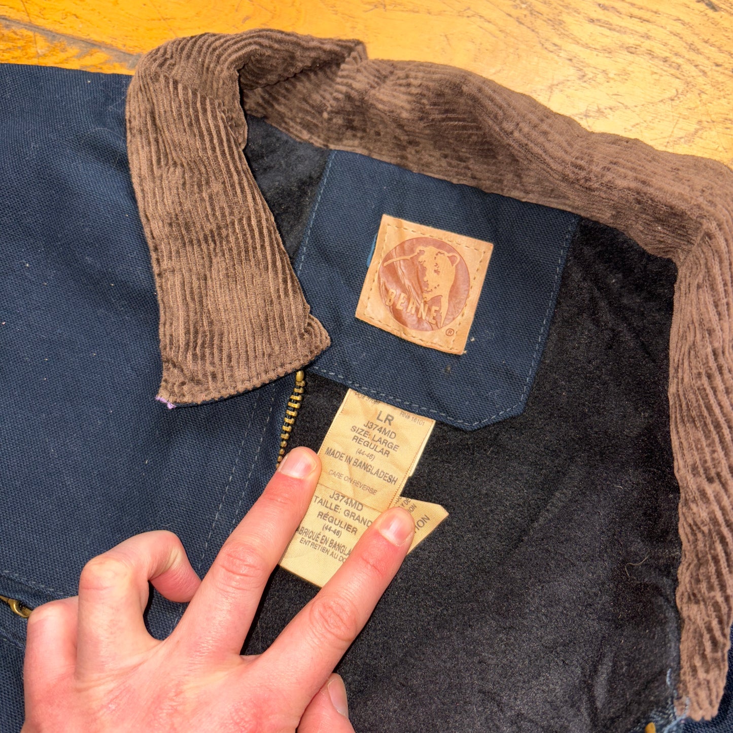 Vintage Navy Workwear Carhartt Style Jacket - L