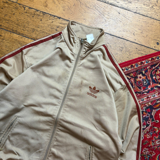 Vintage 90s Adidas Gold Tracksuit Track Shell Windbreaker Jacket - M
