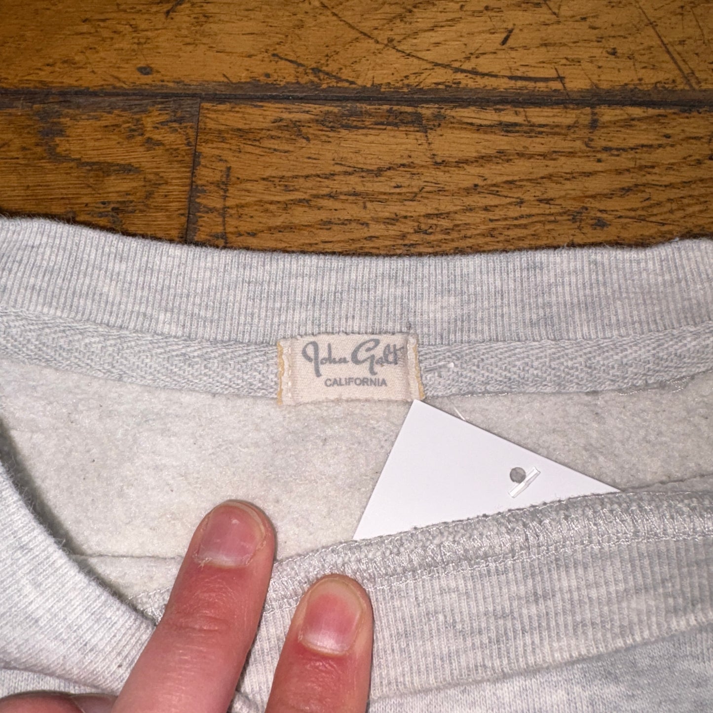 Vintage Georgetown College Grey Boxy Embroidered Sweatshirt - XL