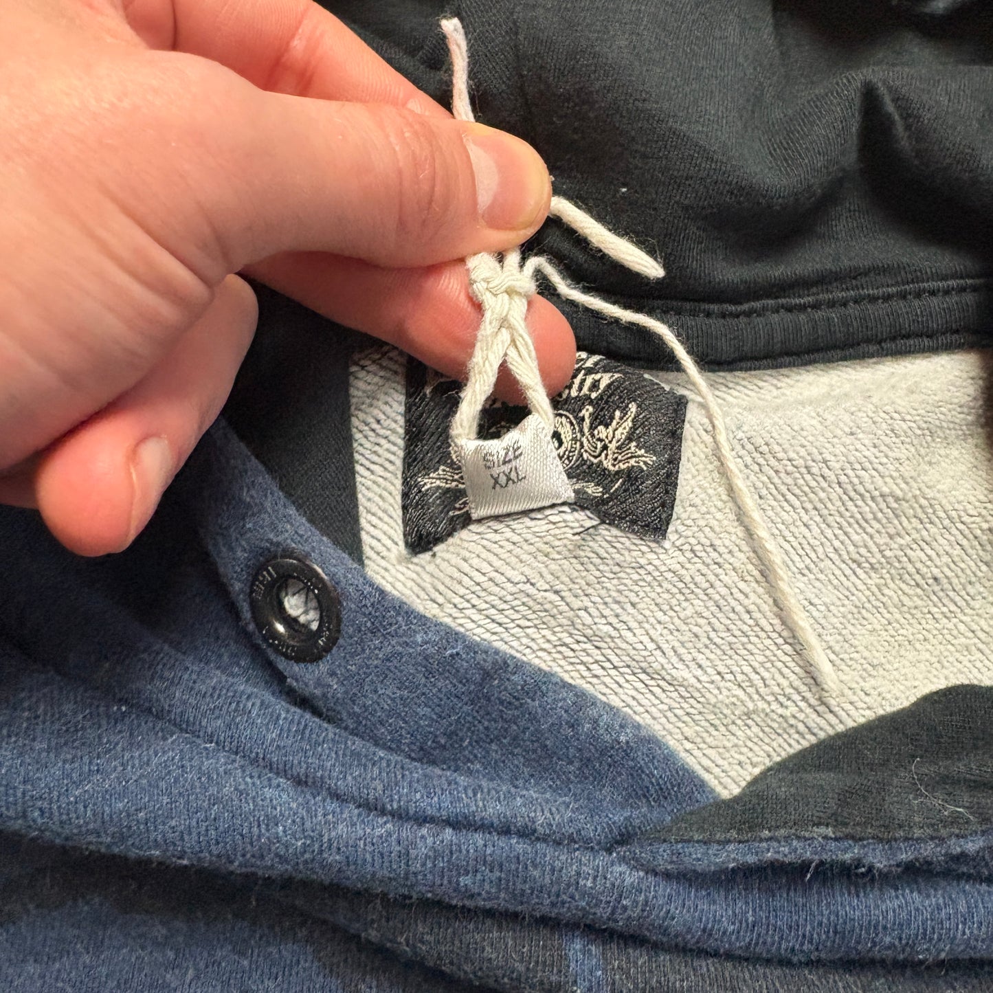 Vintage Diesel Navy Hoodie Sweatshirt - 2XL