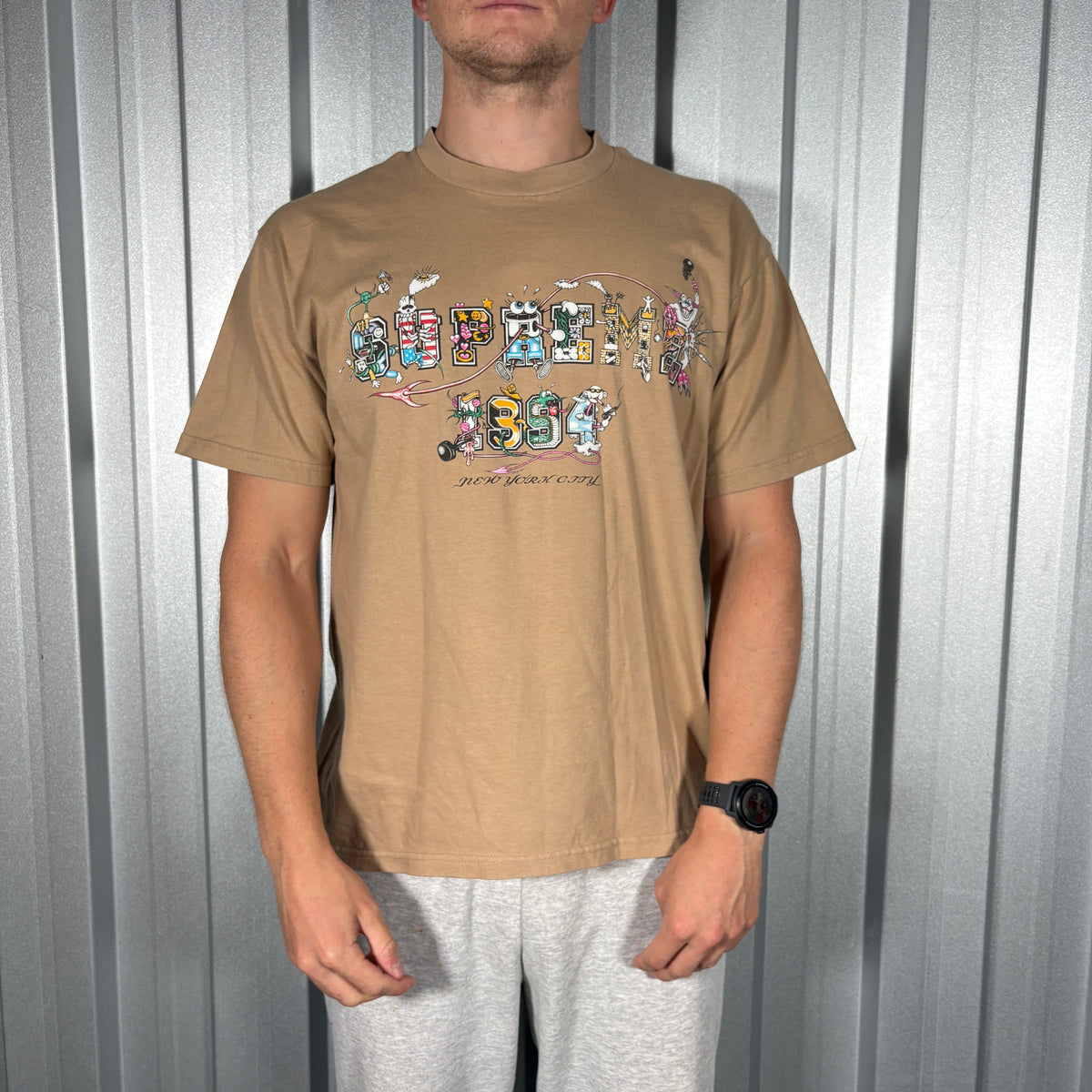 Supreme Brown Graphic T Shirt - M