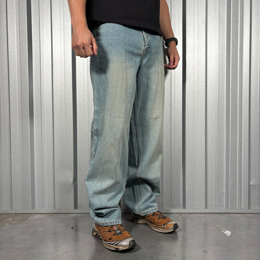 Quiksilver Baggy Blue Y2K Surfwear Jeans - 32R