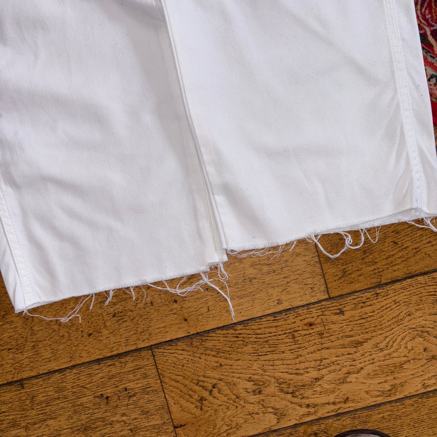 Vintage Wrangler White Carpenter Workwear Baggy Trousers - 33S