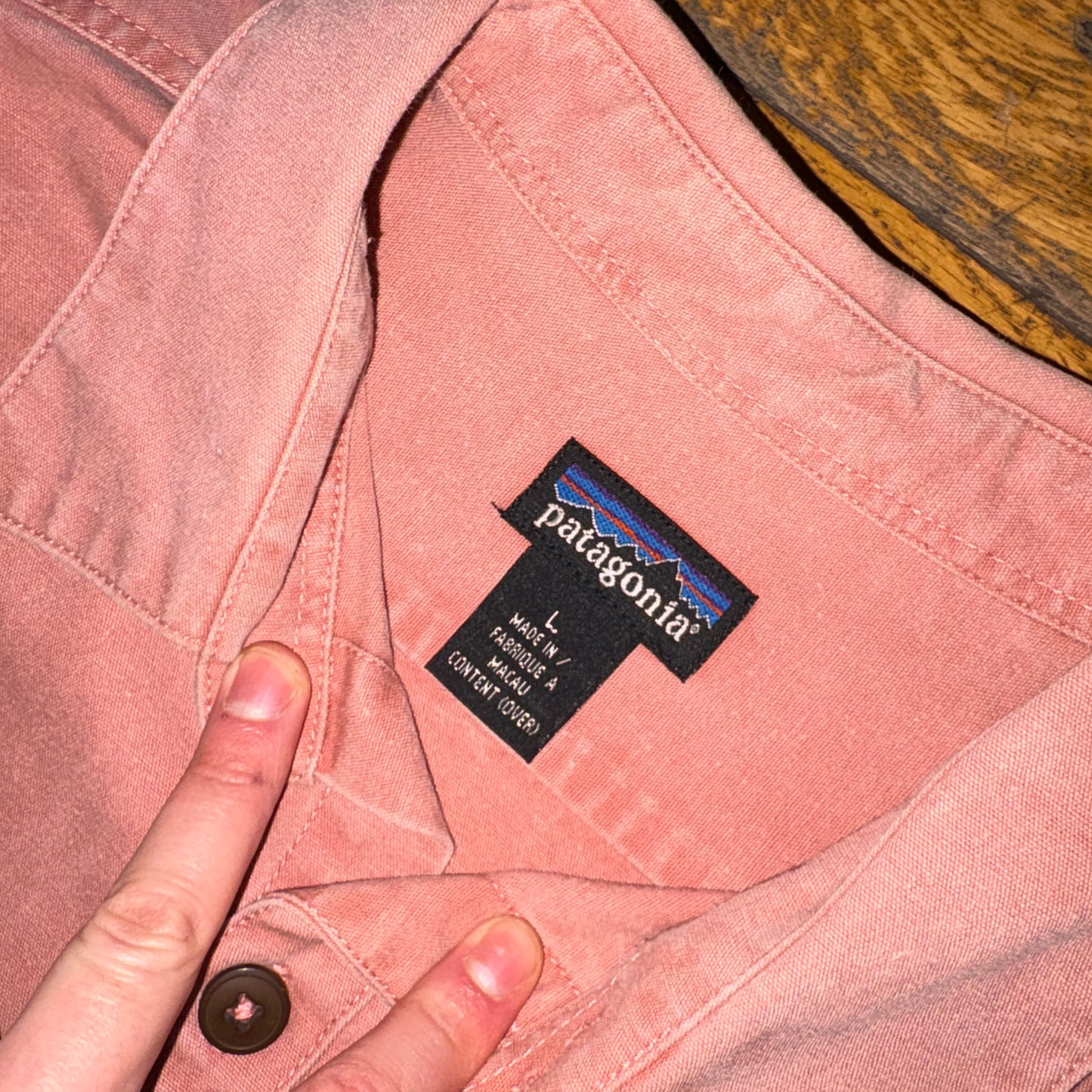 Vintage Patagonia Heavyweight Pink Shirt - XL