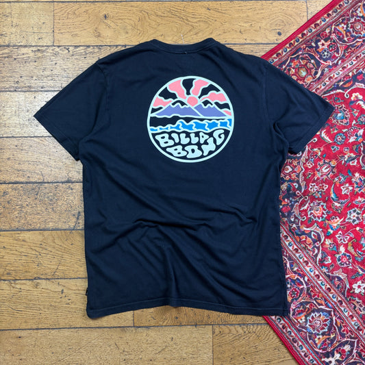Vintage Billabong Black Surfwear Graphic T-Shirt - L