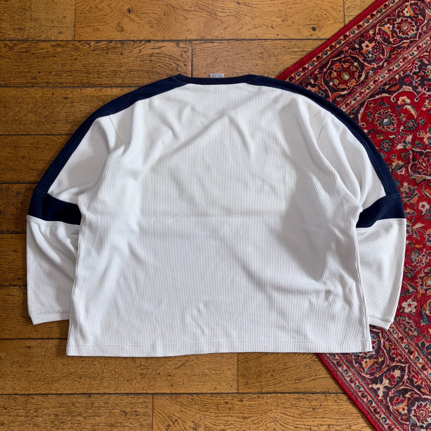 Vintage 90s Nike Basketball White Embroidered Sweatshirt - 2XL