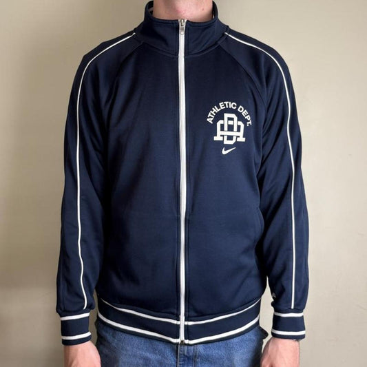 Vintage Nike y2k Swoosh Navy Track Jacket - L