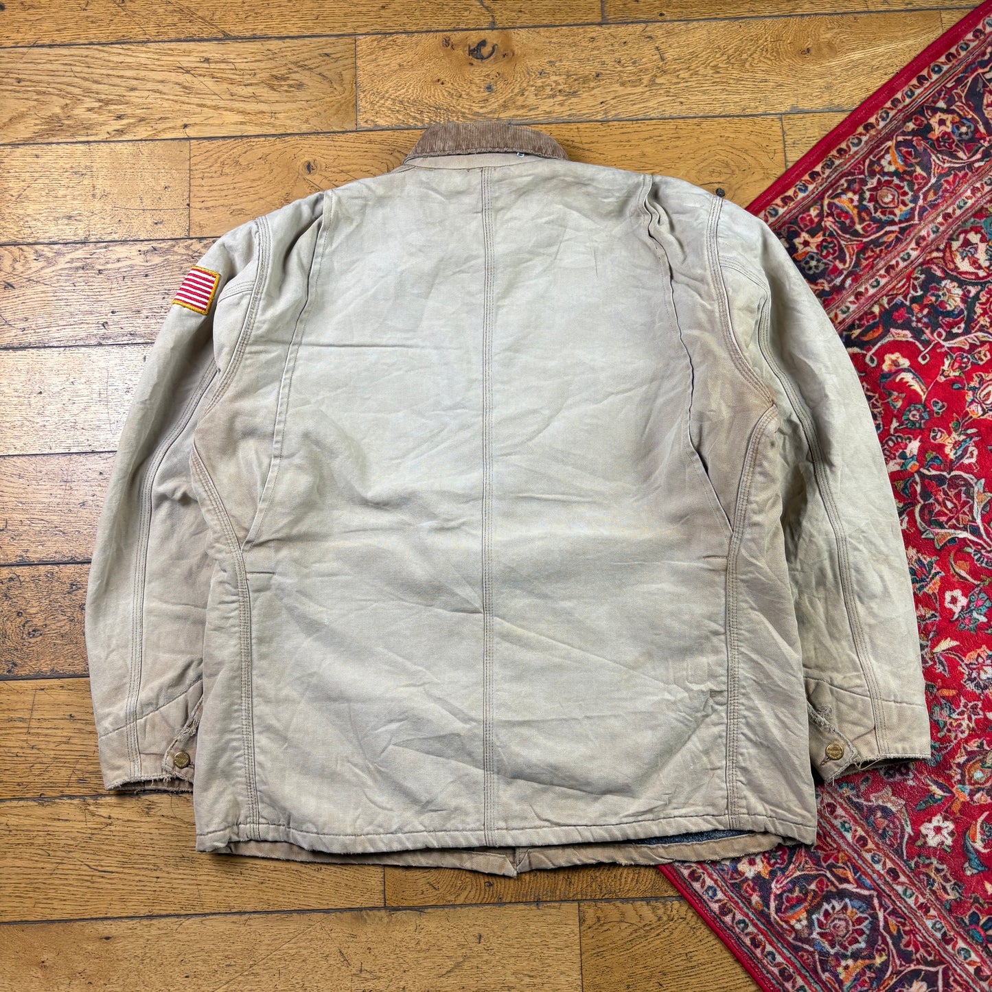 Vintage 1989 Carhartt Brown Michigan Chore Workwear Jacket - XL