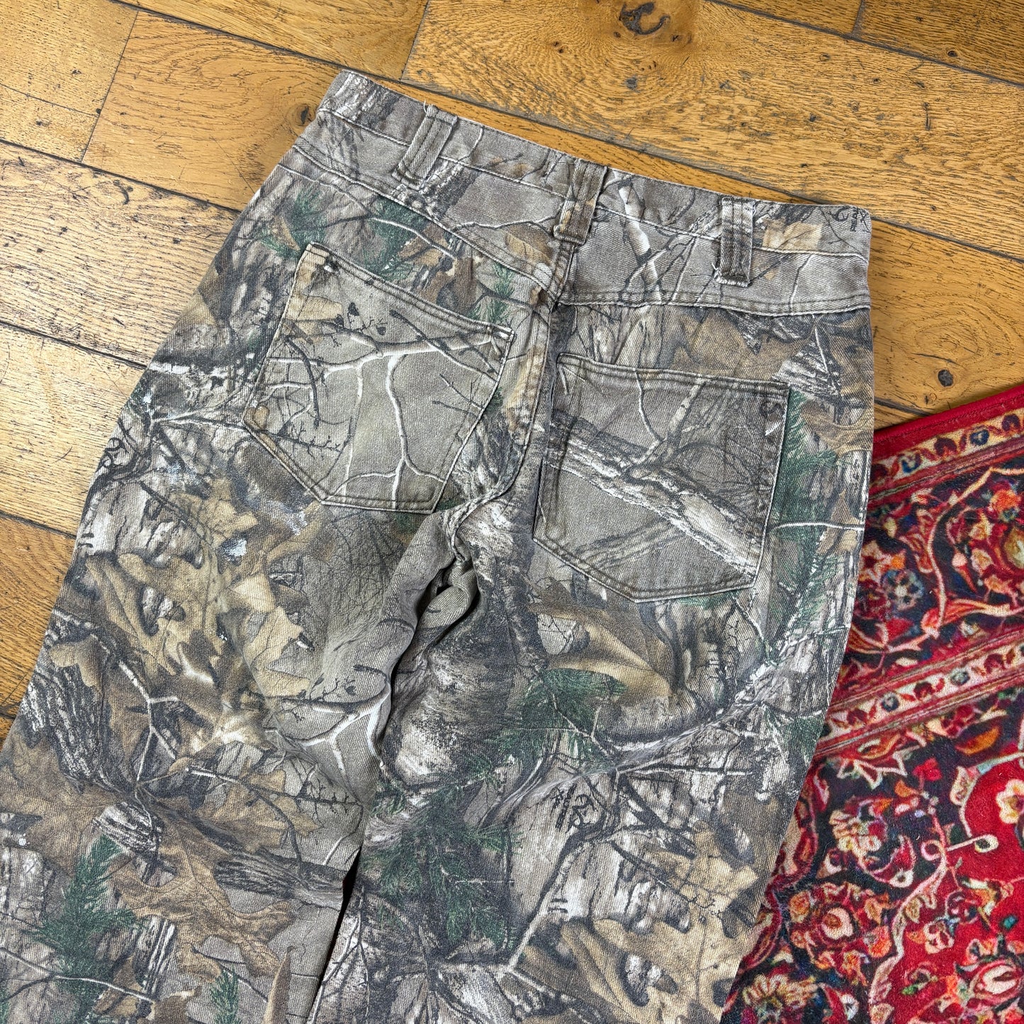 Vintage Real Tree Camo Green Hunting Workwear Trousers - 30