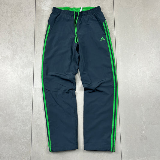 Vintage Adidas Baggy Grey Tracksuit Sweatpants Track Pants Bottoms - S