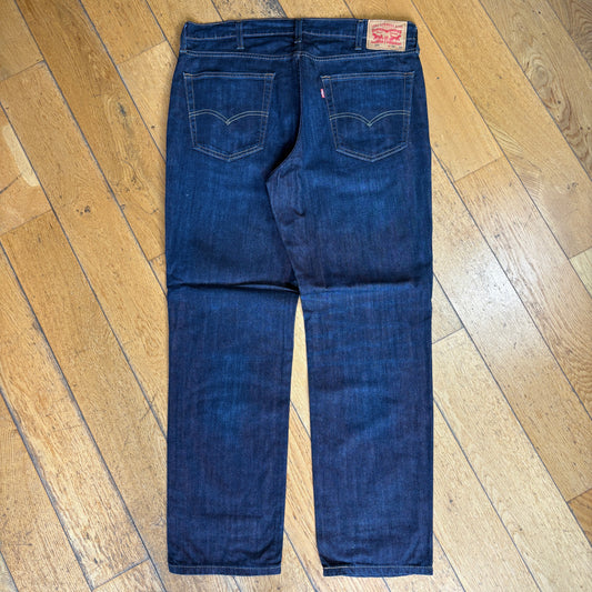 Vintage Levis 541 Baggy Straight Dark Blue Denim Jeans - 38