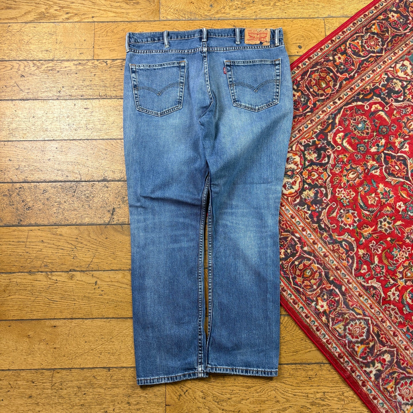 Vintage Levis Slim Straight Blue Denim Jeans - 36