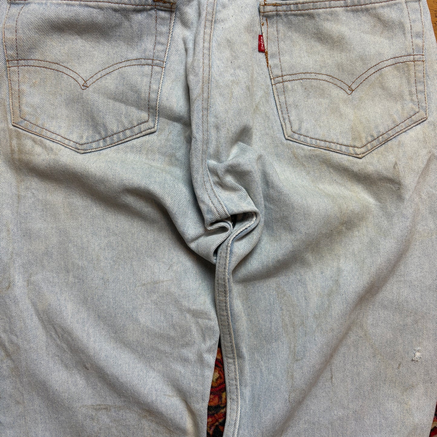Vintage Levis 501 Straight Blue Denim Jeans - 34S