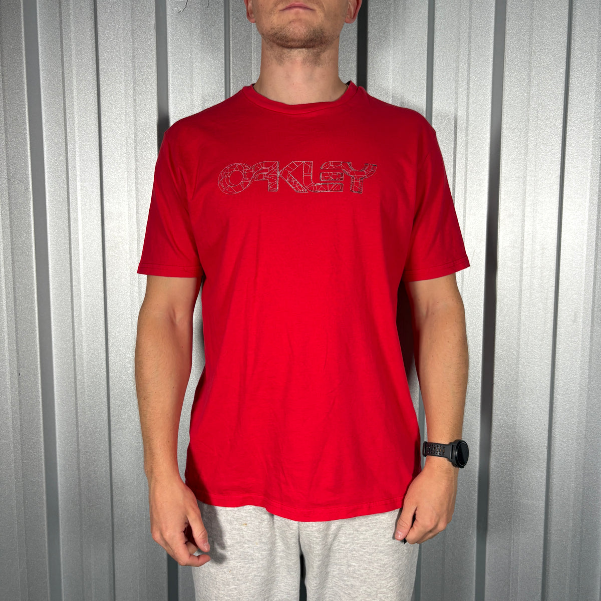 Oakley Red Graphic T Shirt - L