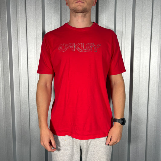 Oakley Red Graphic T Shirt - L