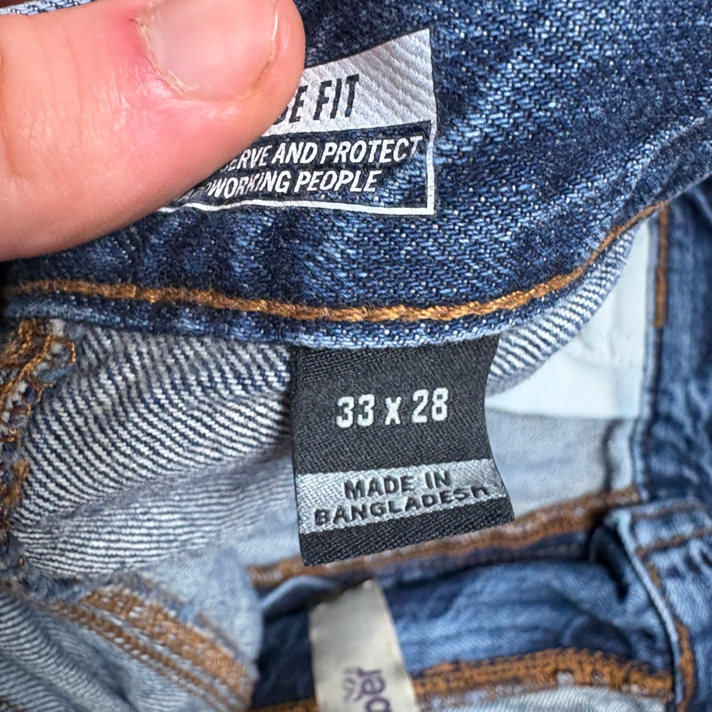 Vintage Carhartt Workwear Carpenter Baggy Blue Jeans - 33S