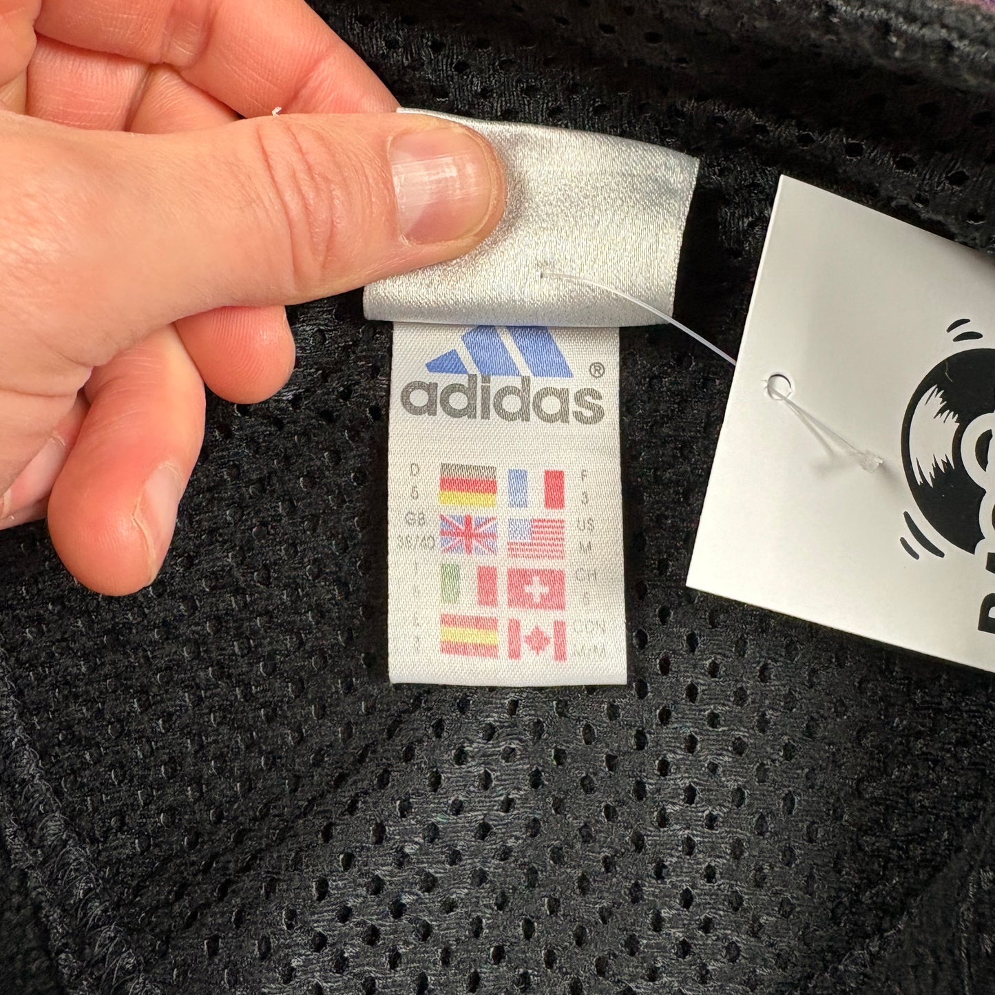 Vintage 90s Adidas Black Embroidered Fleece Sweatshirt - M