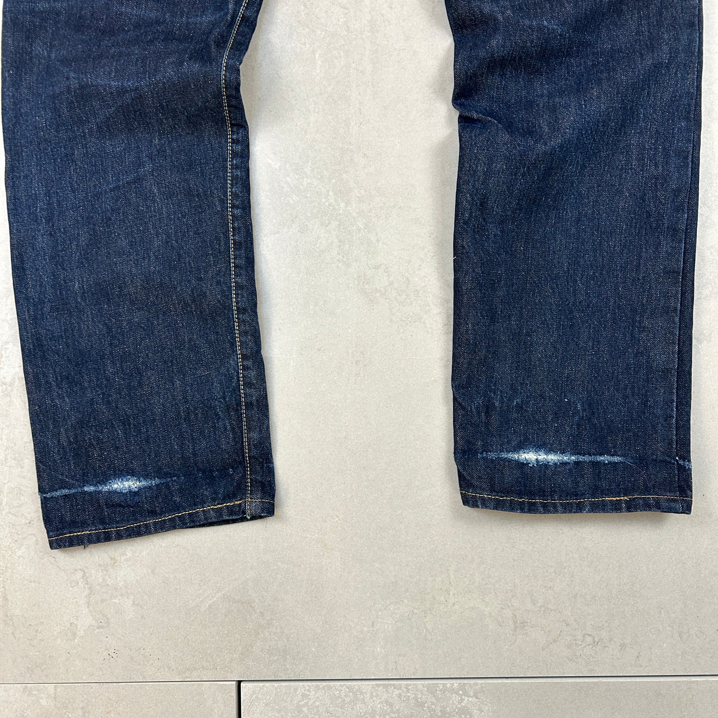 Vintage Carhartt Navy Dark Blue Workwear Carpenter Slim Jeans - 34