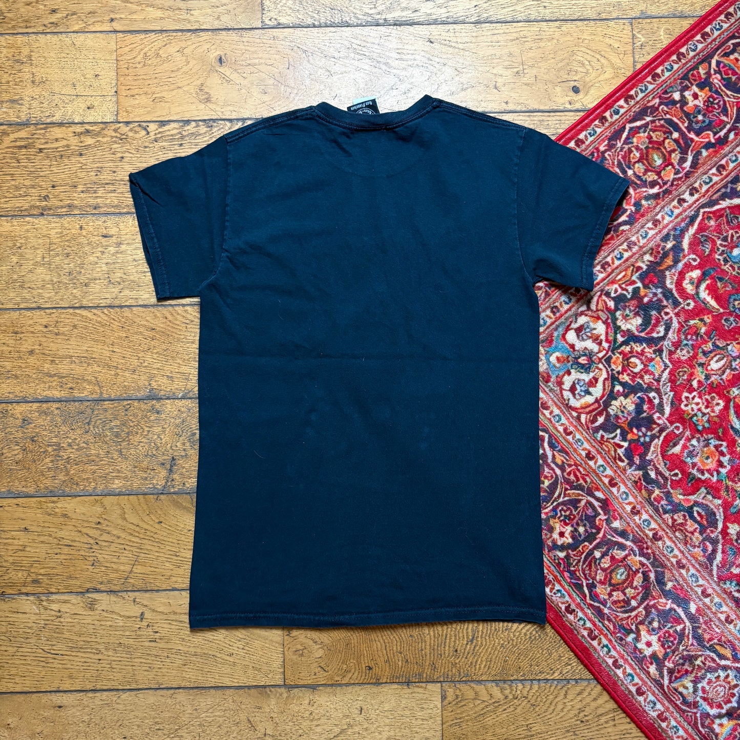 Vintage Thrasher Flames Black Skate Graphic T-Shirt - XS