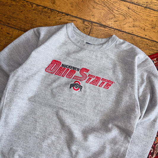 Vintage Ohio State Grey Embroidered Sweatshirt - S