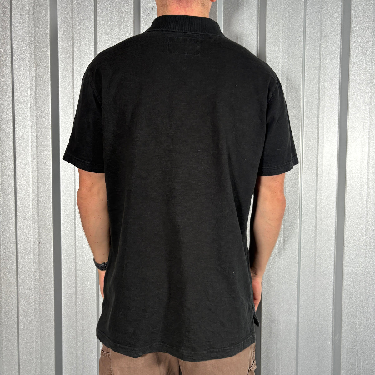 Ecko Unltd Black Embroidered Hip Hop Y2K Polo T Shirt - L