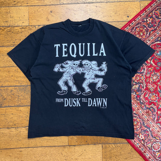 Vintage 1999 Tequila Black Graphic T-Shirt - XL