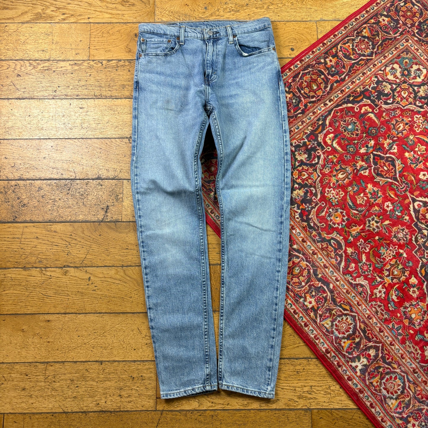 Vintage Levis 512 Skinny Blue Denim Jeans - 32