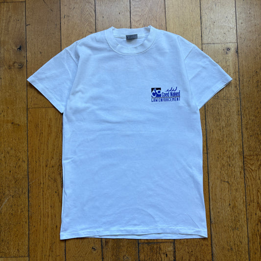 Vintage 90s Coed Sportswear Single Stitch White Graphic T-Shirt - XS