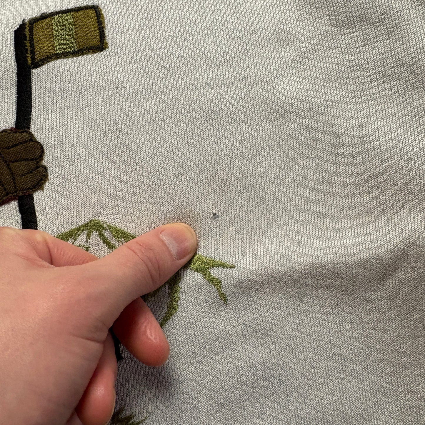 Vintage 90s Sport Grey Boxy Embroidered Sweatshirt - XL