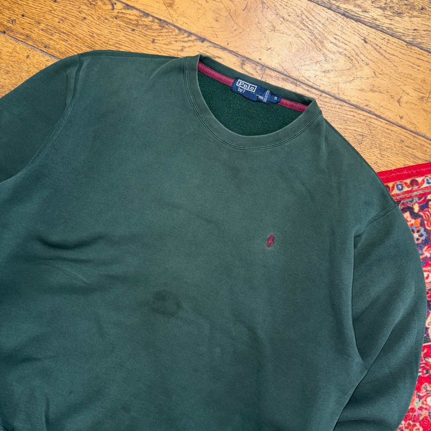 Vintage Ralph Lauren Green Embroidered Sweatshirt - XL