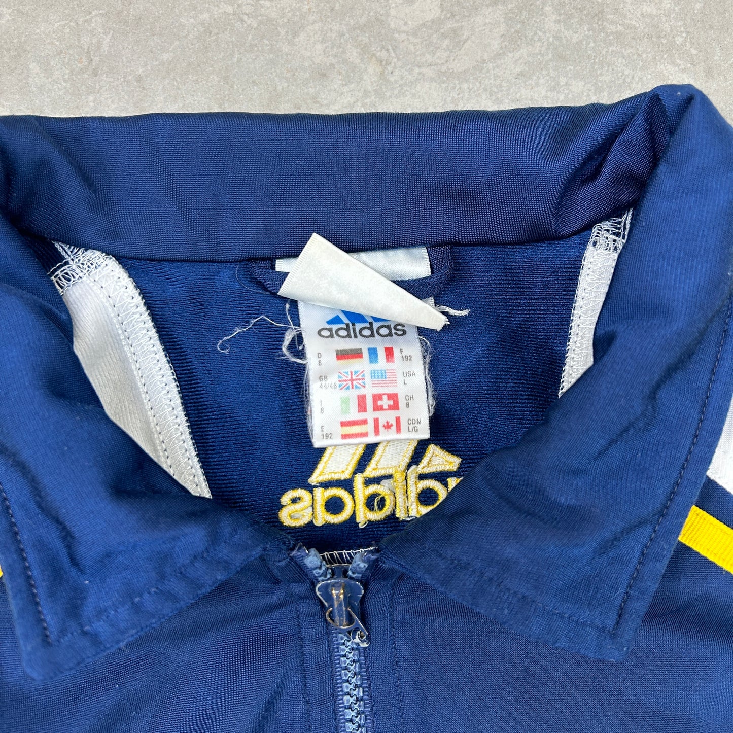 Vintage Adidas Navy Tracksuit Track Shell Windbreaker Jacket - L