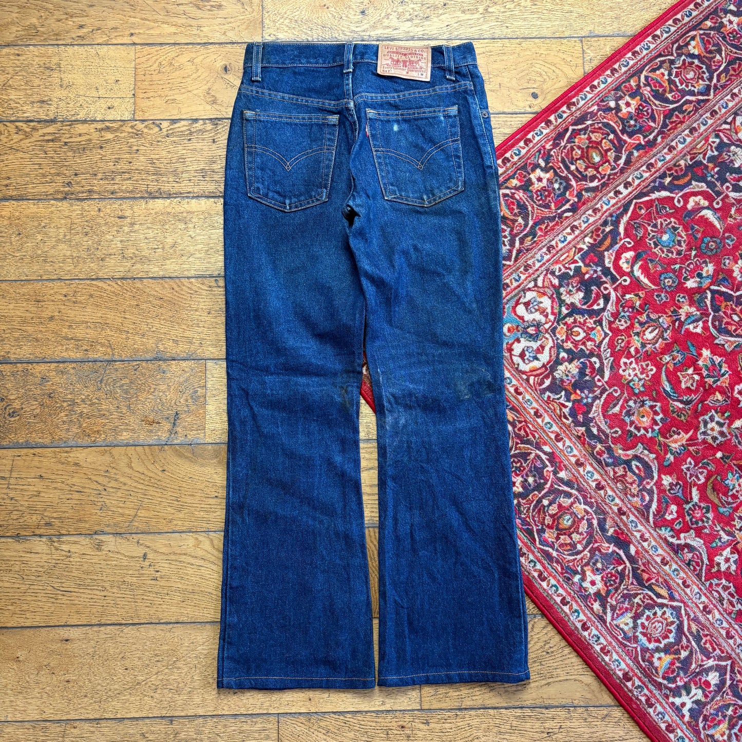 Vintage Levis 517 Bootcut Womens Blue Denim Jeans - Size 8