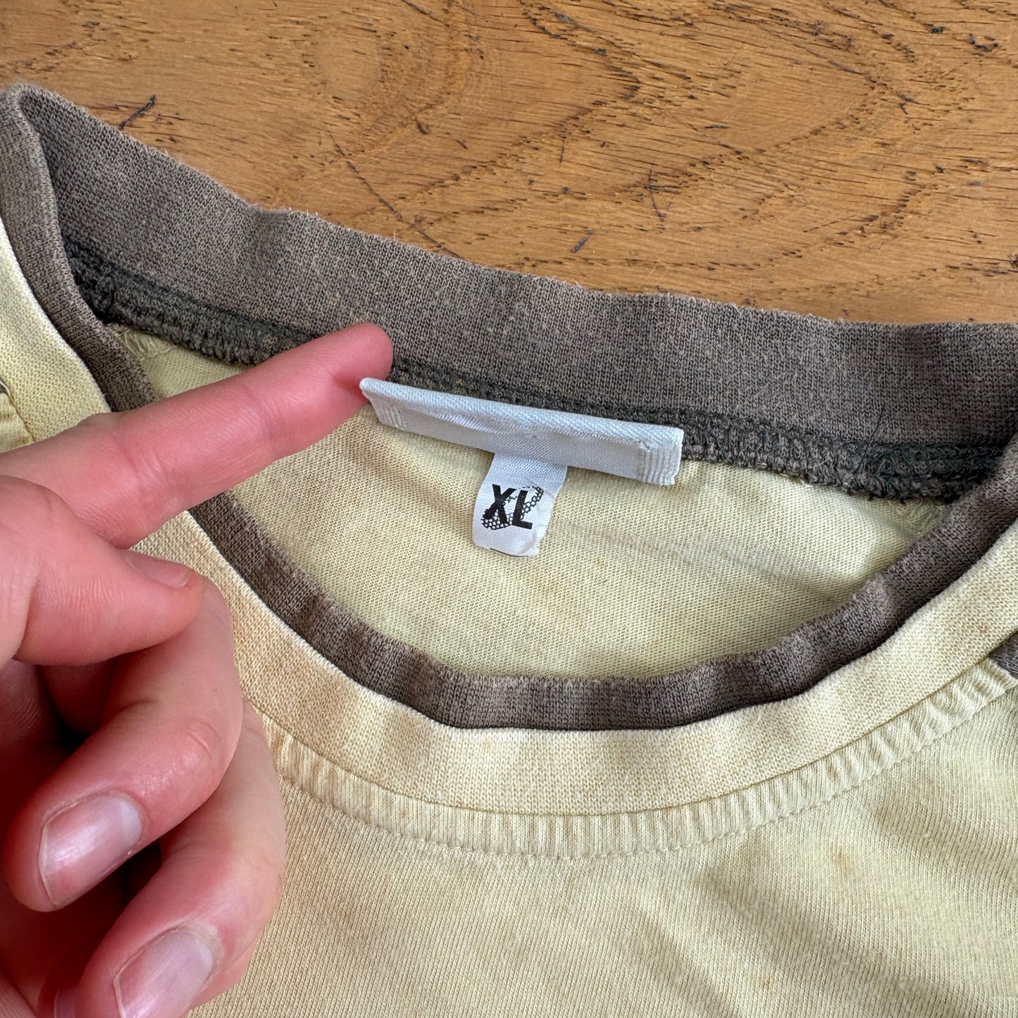 Vintage ASICS Surfwear Yellow Raglan Y2K T-Shirt - L