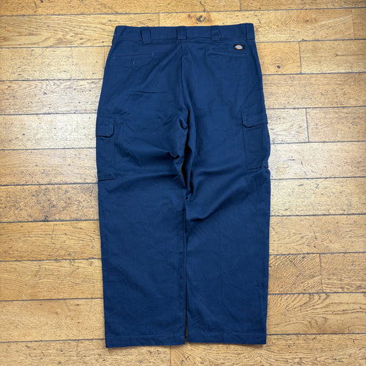 Vintage Dickies 874 Navy Cargo Skate Trousers - 40