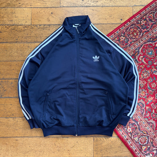 Vintage 90s Adidas Navy Tracksuit Track Jacket - XL