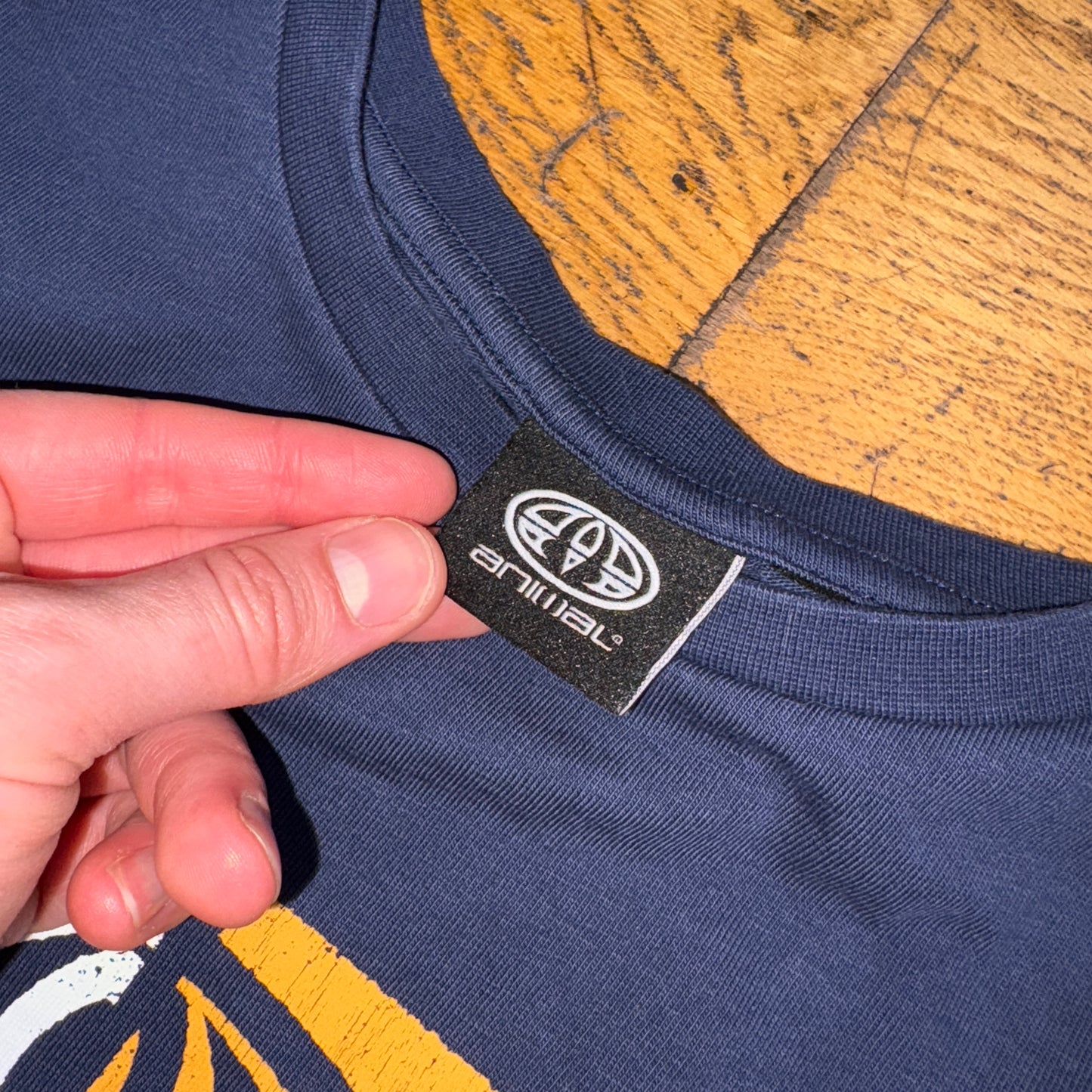 Vintage Animal Navy Surfwear Long Sleeve Graphic T-Shirt - XS