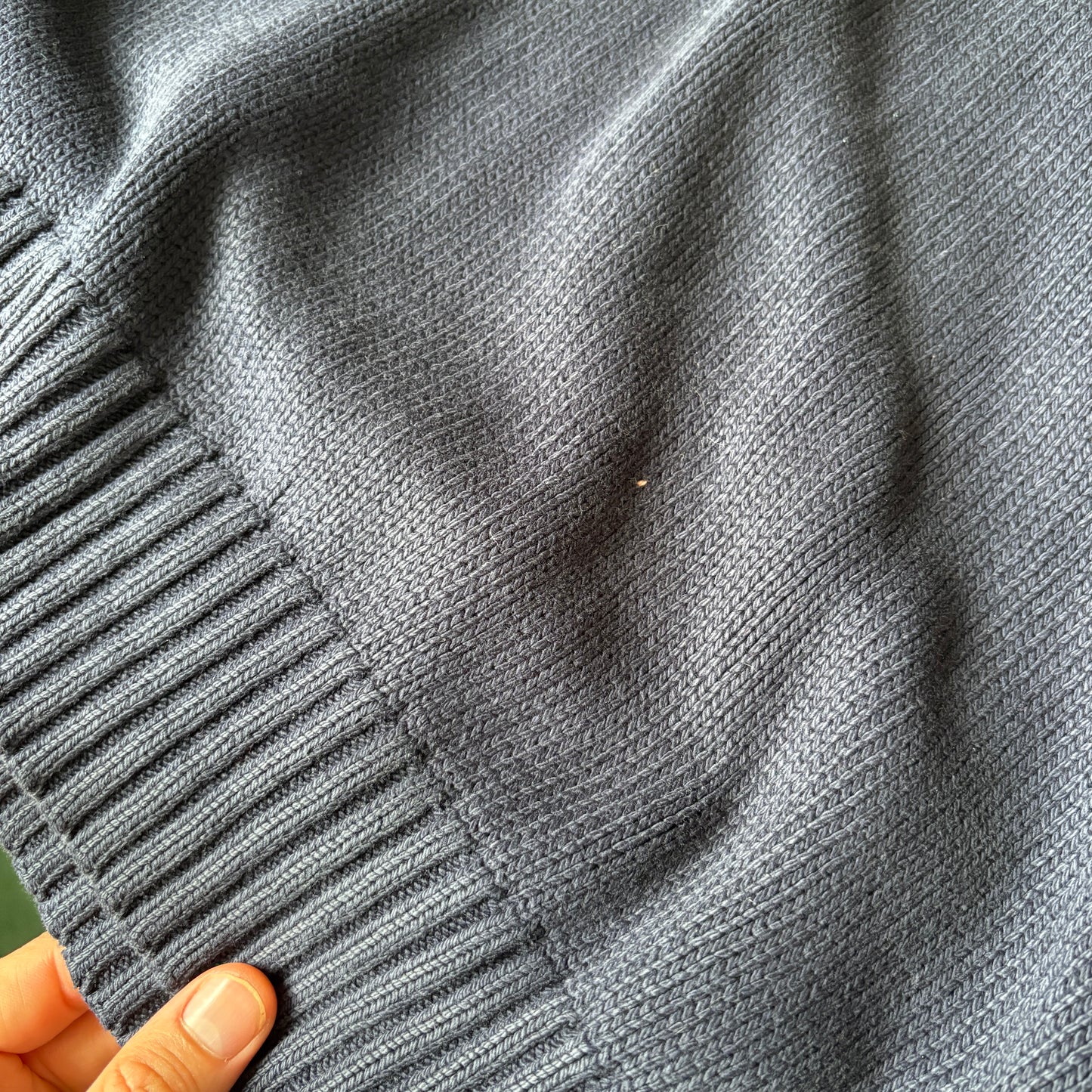 Vintage Ralph Lauren Crewneck Knit Navy Embroidered Sweatshirt - L