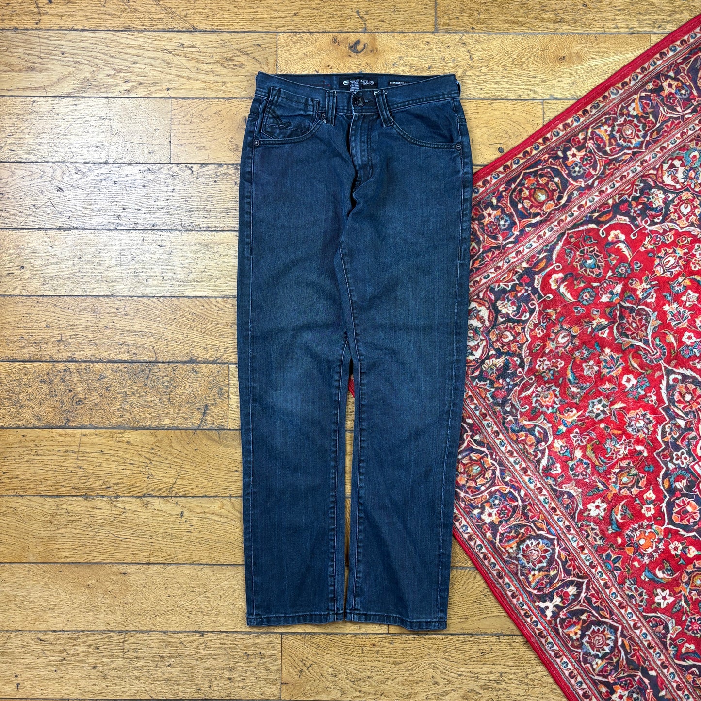 Vintage Ecko Unltd Embroidered Y2K Hip Hop Blue Straight Jeans - 30