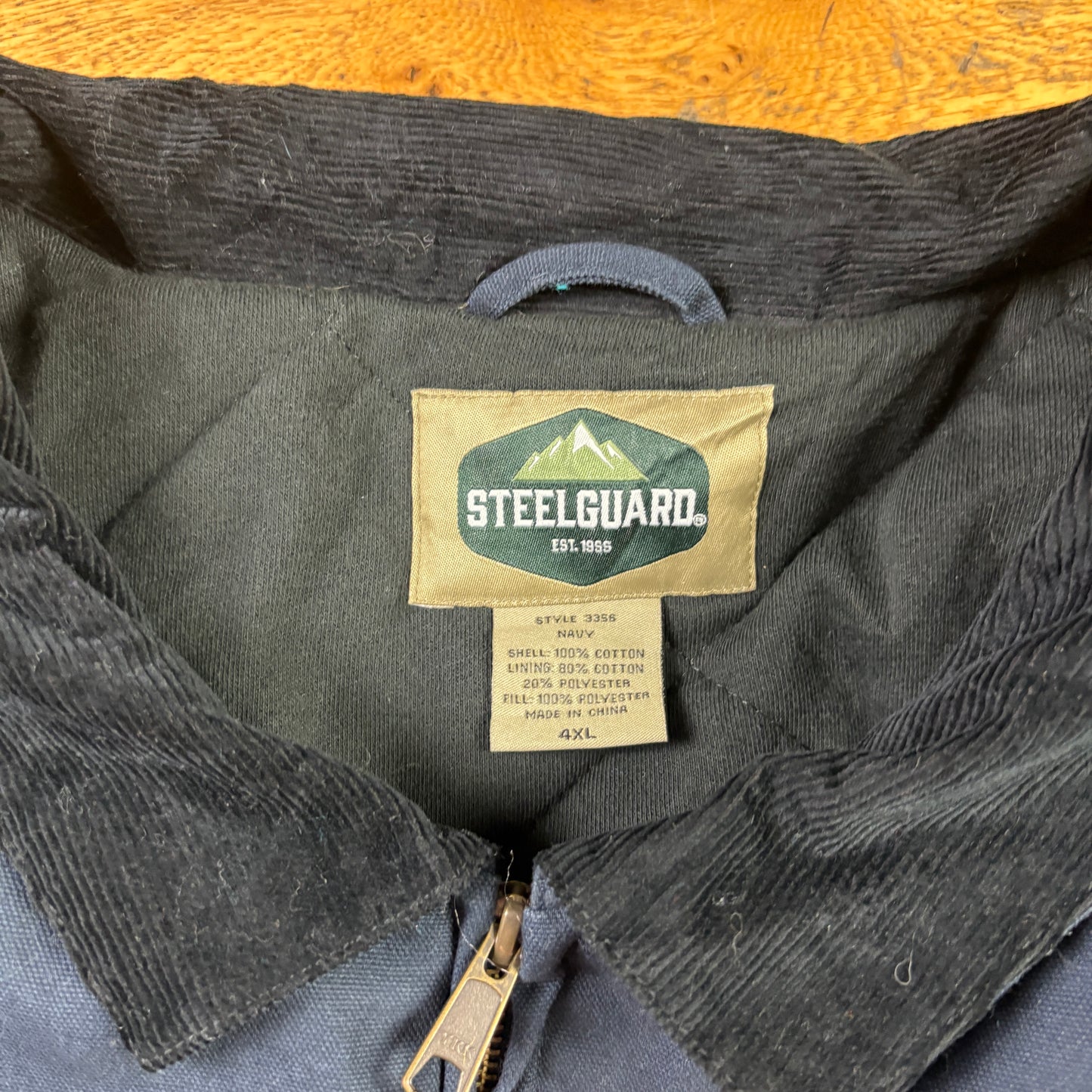 Vintage Navy Carhartt Chore Style Workwear Jacket - 4XL