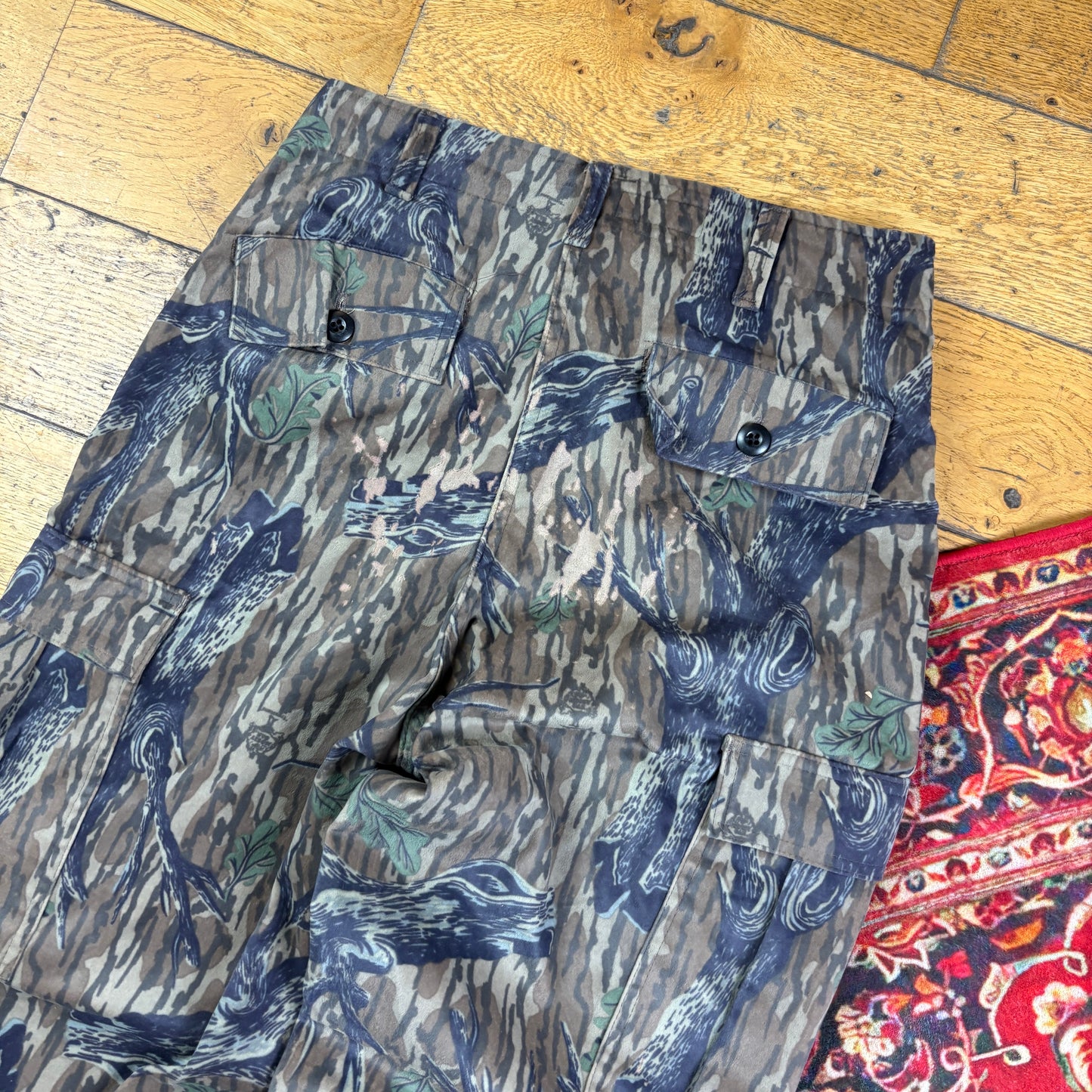 Vintage Real Tree Camo Green Hunting Workwear Trousers - 30