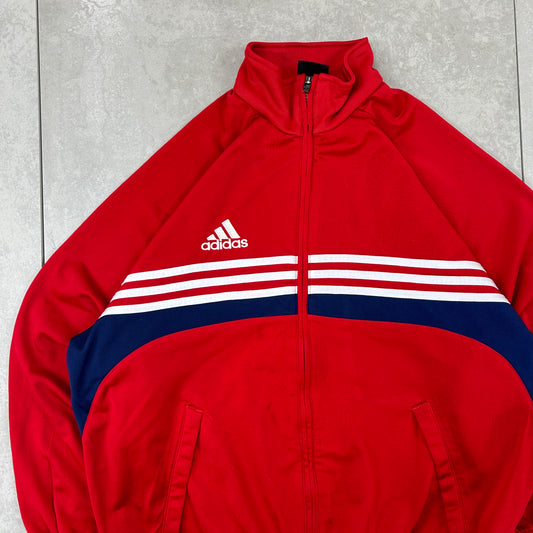 Vintage Adidas Red Tracksuit Track Shell Windbreaker Jacket - S
