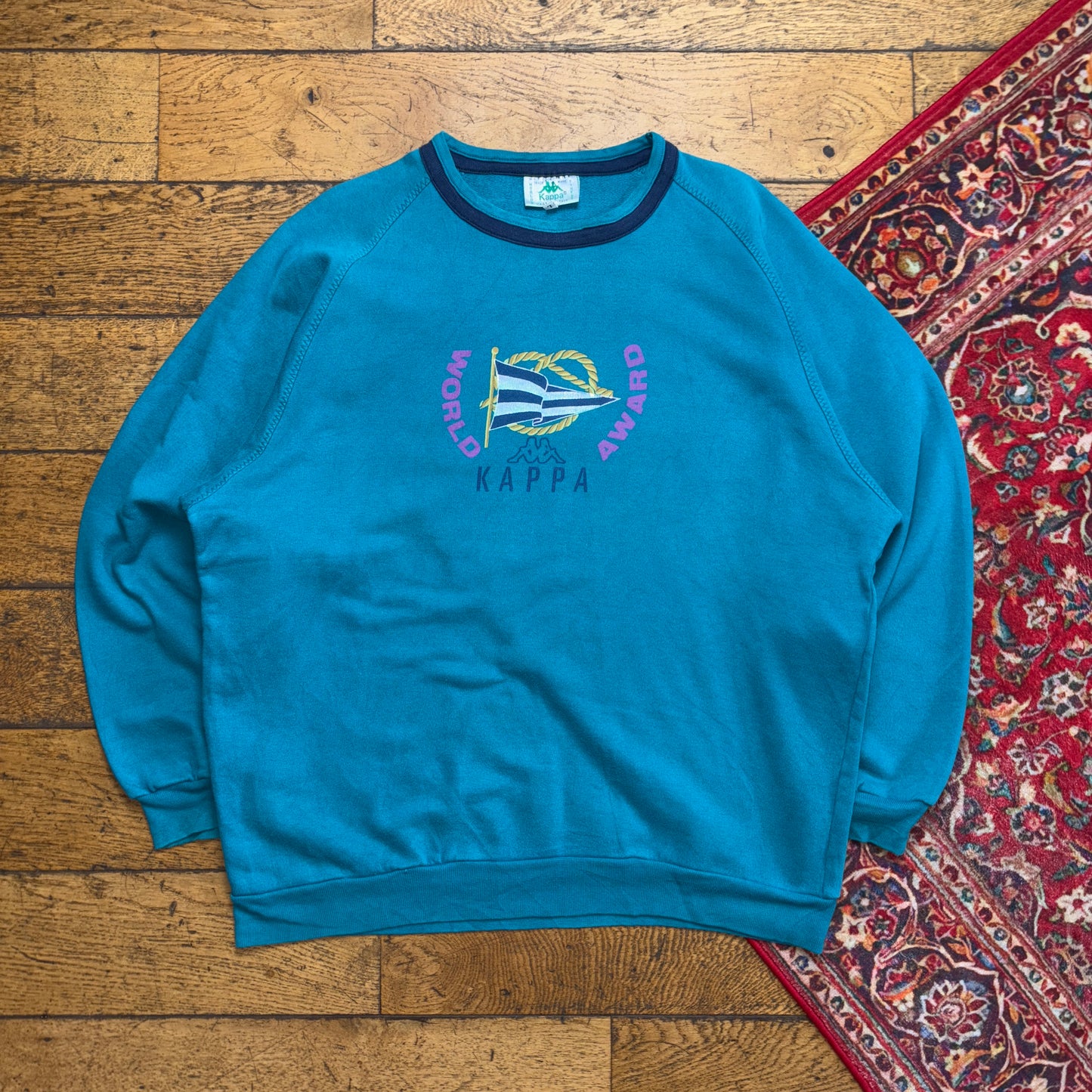 Vintage 90s Kappa Blue Sweatshirt - L