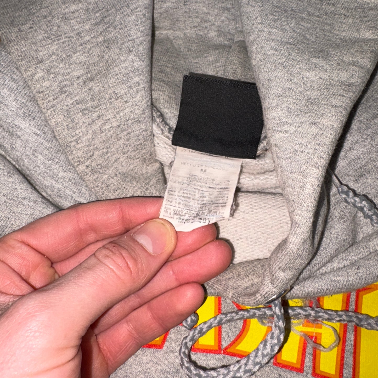 Vintage Thrasher Grey Skate Flames Hoodie Sweatshirt - M