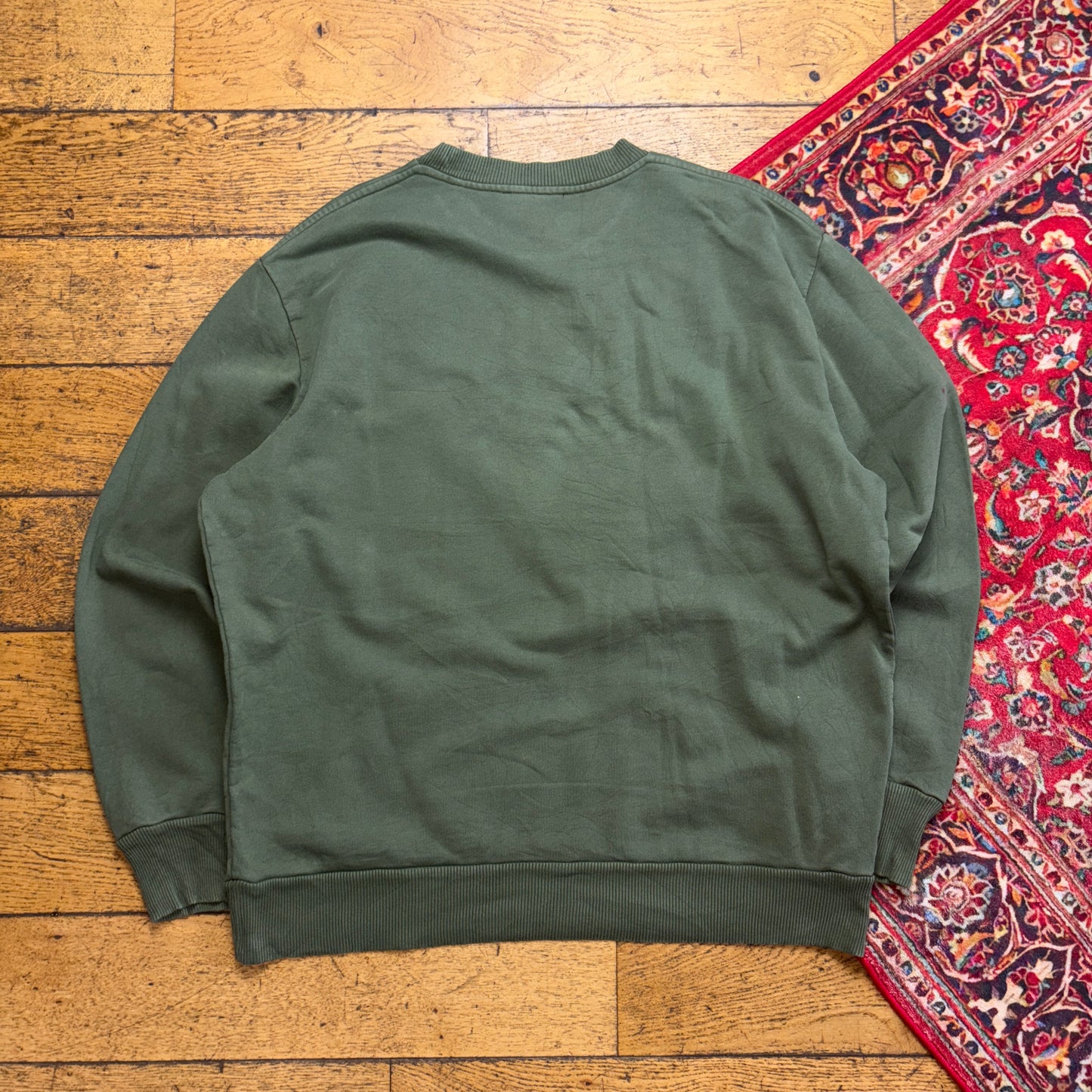 Vintage Diesel Y2K Green Peel Sweatshirt - XL