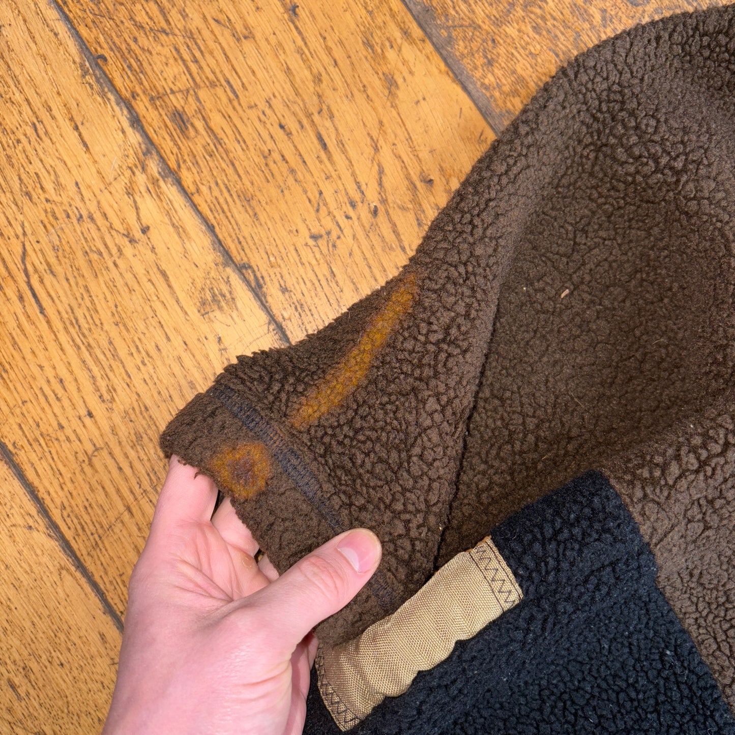 Vintage Energie Skate Brown Fleece Hoodie Sweatshirt - S