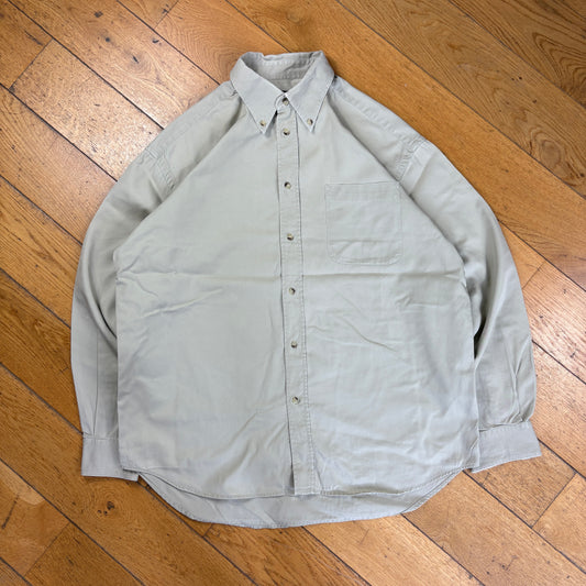 Vintage Kappa Cream Long Sleeve Shirt - L