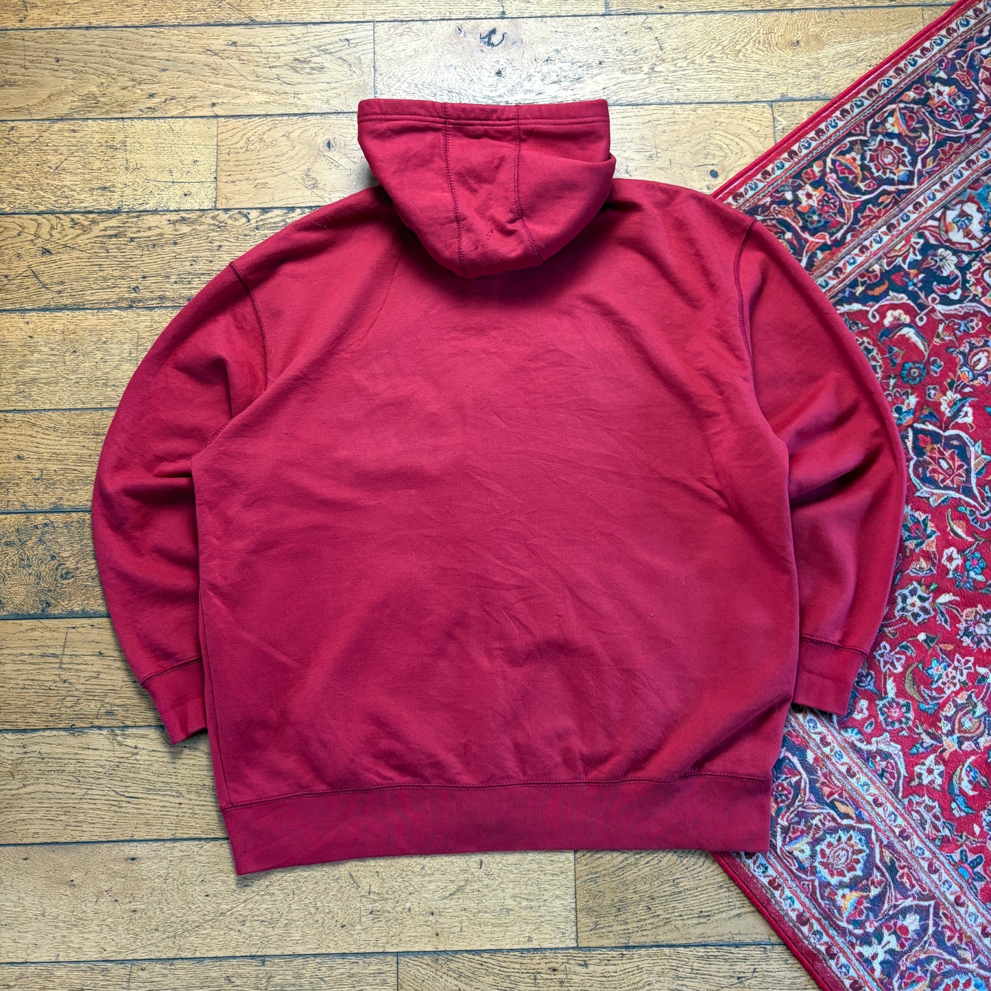 Vintage Ecko Unltd Red Hip Hop Zip Hoodie Embroidered Sweatshirt - 3XL